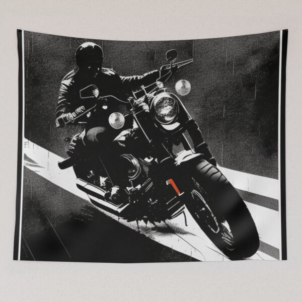 Item preview, Harley Davidson American Flag Dark Comic Art  designed and sold by NoHeroesForSale.