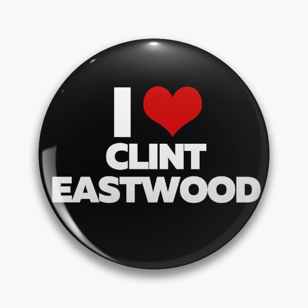 Artikelvorschau, I Love Clint Eastwood (White Text) entworfen und verkauft von theartcreatore.