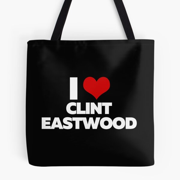 Artikelvorschau, I Love Clint Eastwood (White Text) entworfen und verkauft von theartcreatore.