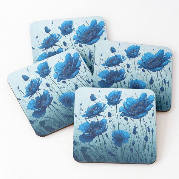 Item preview, Blue Poppies designed and sold by cuprum.