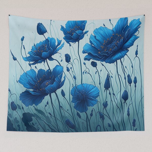 Item preview, Blue Poppies designed and sold by cuprum.