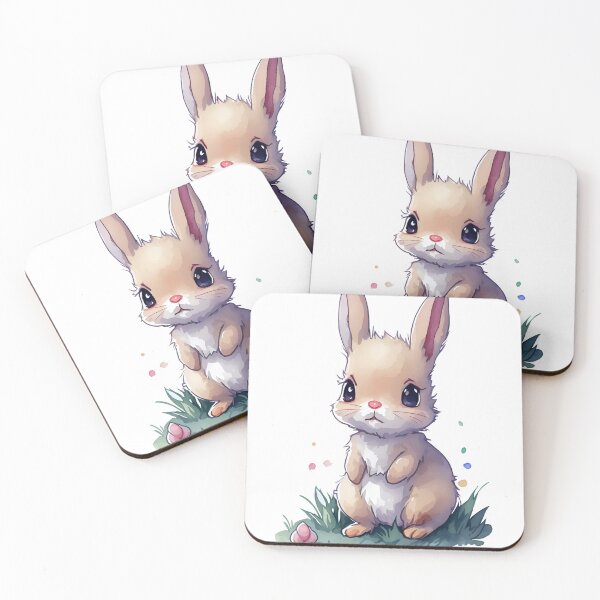 Item preview, Hope into happiness with this adorable rabbit artwork designed and sold by Vvisions.