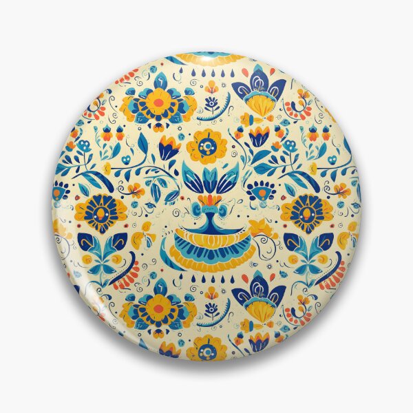 Item preview, Patrón floral retro ucraniano de los años 30 designed and sold by SecretDicer.