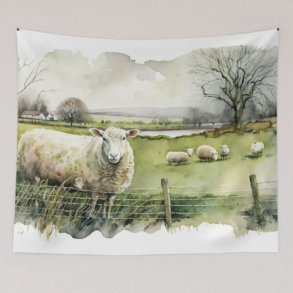 Item preview, Sheep of the Golden Valley 04 designed and sold by artgoldenvalley.