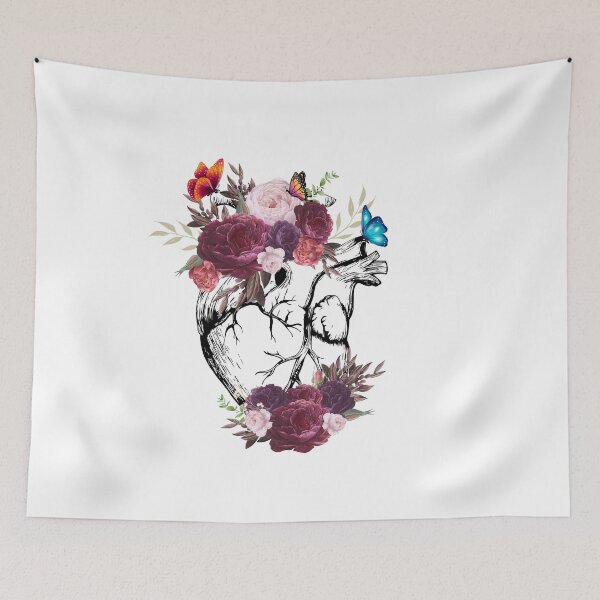 Item preview, human heart with flowers designed and sold by Re-Zsu.