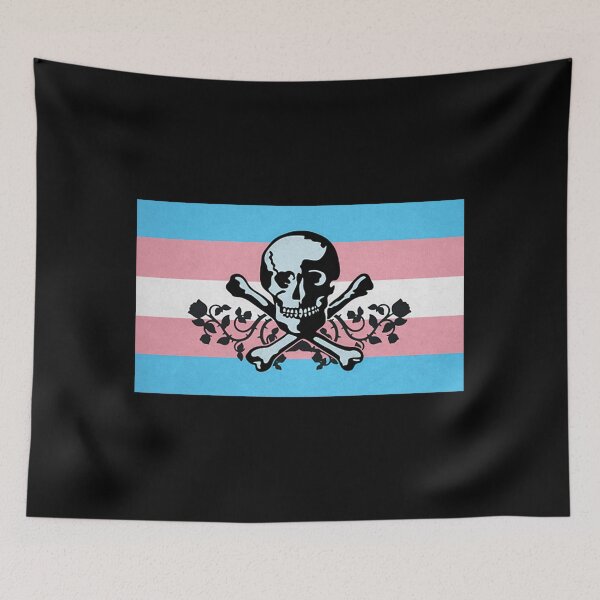 Item preview, Trans Pride Pirate Flag designed and sold by ramonkaurica.