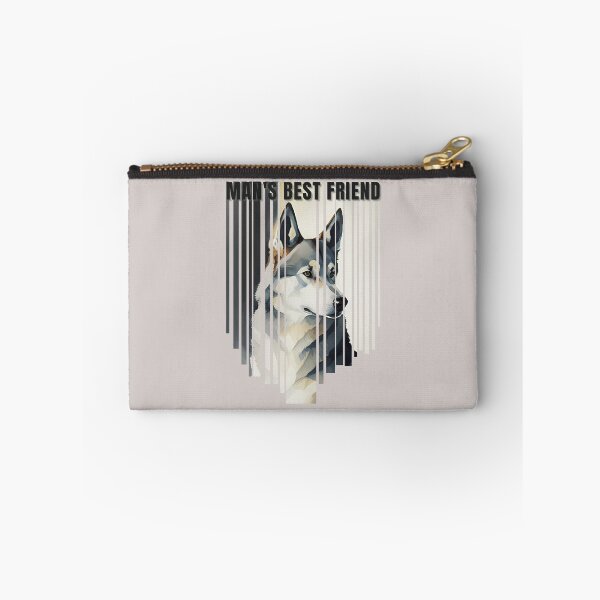 Item preview, Man's Best Friend Siberian Husky Watercolor Descending Stripes designed and sold by Print-A-Joke.