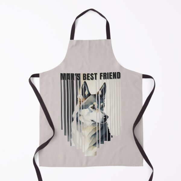 Item preview, Man's Best Friend Siberian Husky Watercolor Descending Stripes designed and sold by Print-A-Joke.