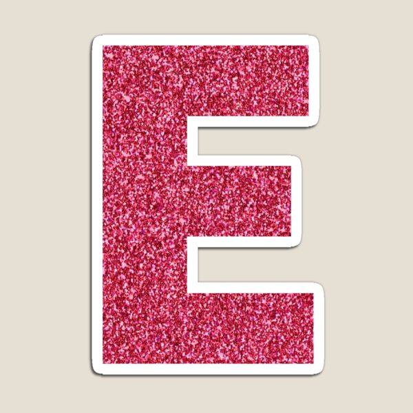 Graffiti Initial Letter E with 👑' Rectangle Magnet