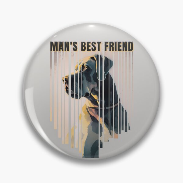 Item preview, Man's Best Friend Great Dane Watercolor Descending Stripes designed and sold by Print-A-Joke.