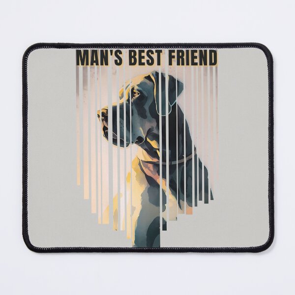 Item preview, Man's Best Friend Great Dane Watercolor Descending Stripes designed and sold by Print-A-Joke.