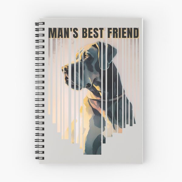 Item preview, Man's Best Friend Great Dane Watercolor Descending Stripes designed and sold by Print-A-Joke.