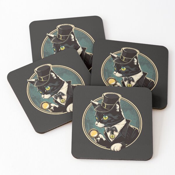 Item preview, Tuxedo Cat With Detective Style designed and sold by Fahmi Muhamad Naser.