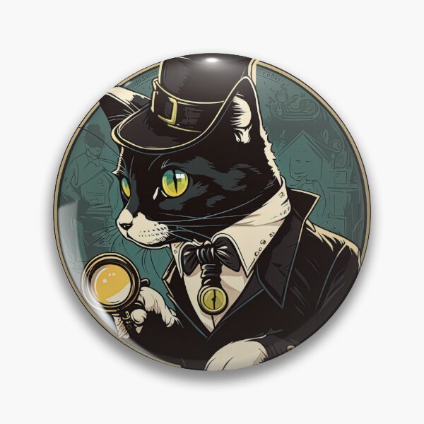 Item preview, Tuxedo Cat With Detective Style designed and sold by Fahmi Muhamad Naser.