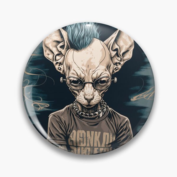 Item preview, Sphynx Cat With Punk Rocker Style designed and sold by Fahmi Muhamad Naser.