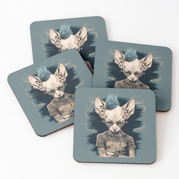 Item preview, Sphynx Cat With Punk Rocker Style designed and sold by Fahmi Muhamad Naser.