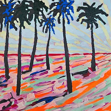 Artwork thumbnail, Sunset Palms #2 by RudyYoder