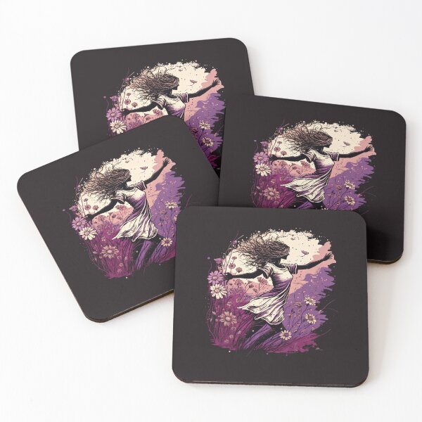 Item preview, The woman is playing in a garden full of daisies designed and sold by Fahmi Muhamad Naser.