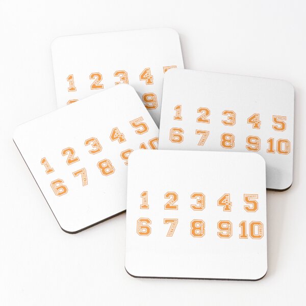 Item preview, Foxes Jersey Numbers designed and sold by FoxyOatmeal.