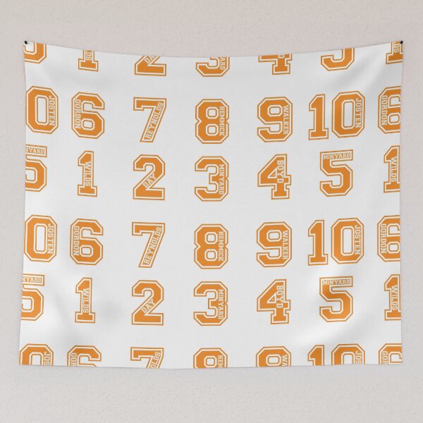 Item preview, Foxes Jersey Numbers designed and sold by FoxyOatmeal.