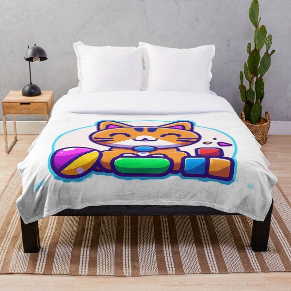 Item preview, Lindo gato animal chibi con juguetes 7 designed and sold by mrbribe.