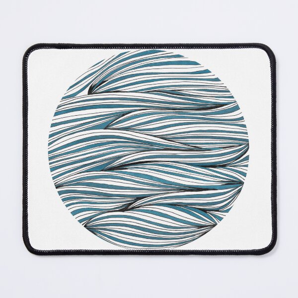 Item preview, Blue waves circle designed and sold by InspiringLines.