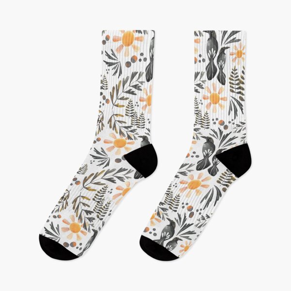 Item preview, Folk Bird Grey/Gold designed and sold by SarahCarltonArt.