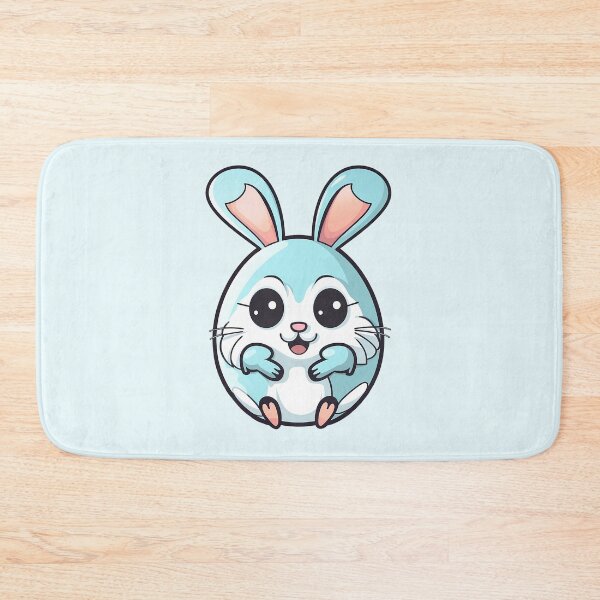 Item preview, Adorable light blue easter egg-bunny character designed and sold by EmeraldeaArt.