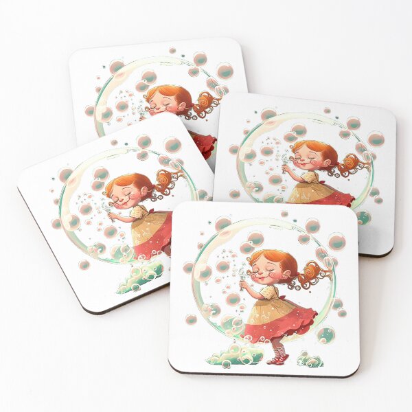 Item preview,  Red-haired Girl with Bubbles designed and sold by zzibel.