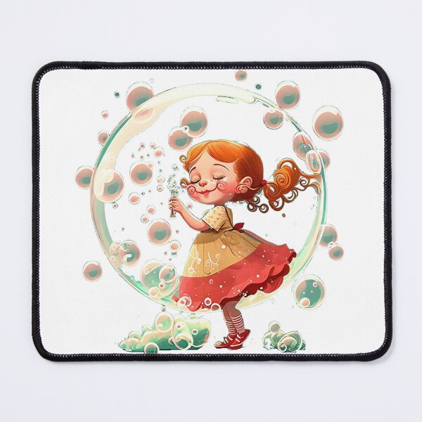 Item preview, Red-haired Girl with Bubbles designed and sold by zzibel.