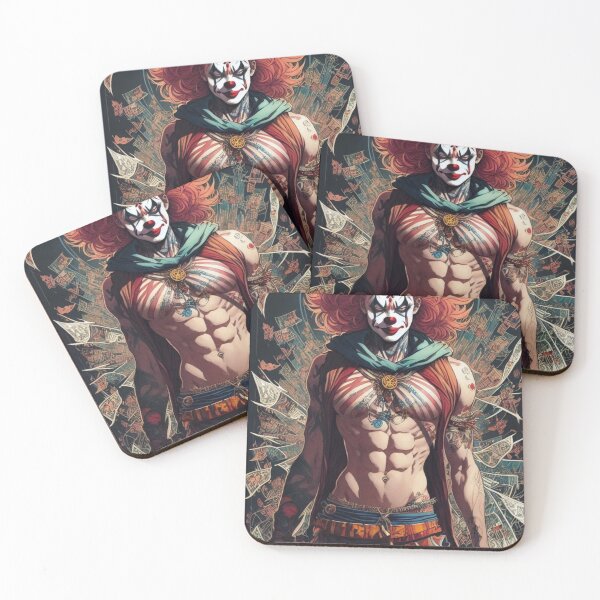 Item preview, Colorful Vintage Clown Artwork Prints designed and sold by Anna-Mei.
