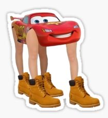 Lightning McQueen With Legs Sticker