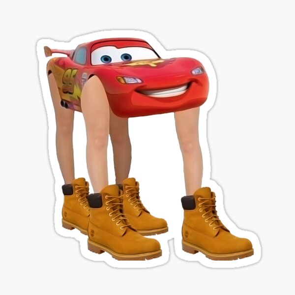 Lightning McQueen With Legs Sticker