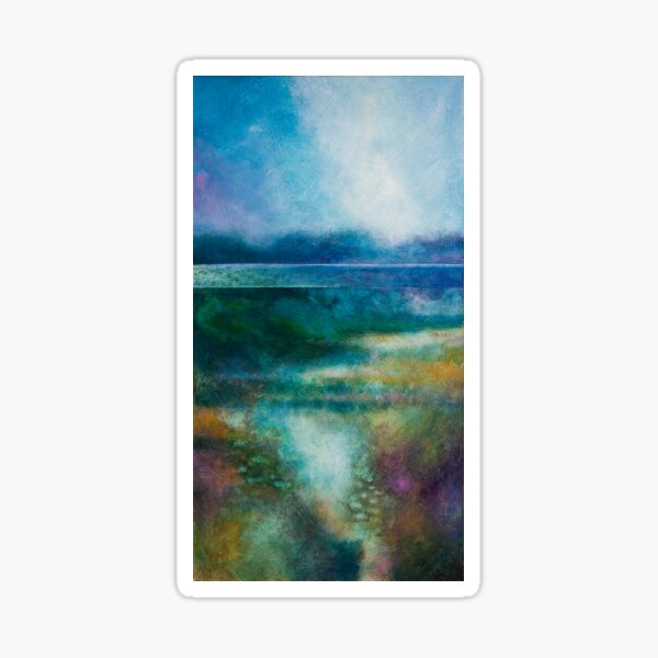 MISTY MORNING, GREAT LAKE Sticker