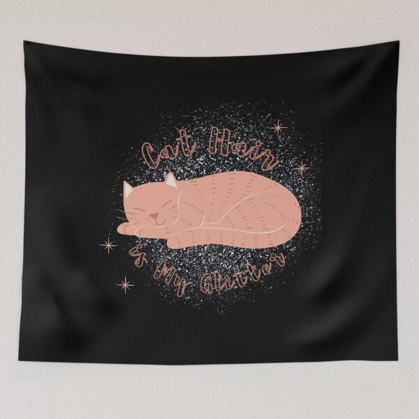 Item preview, Funny Cat Hair Glitter Gift Cat Lady designed and sold by Way Cool Tees.