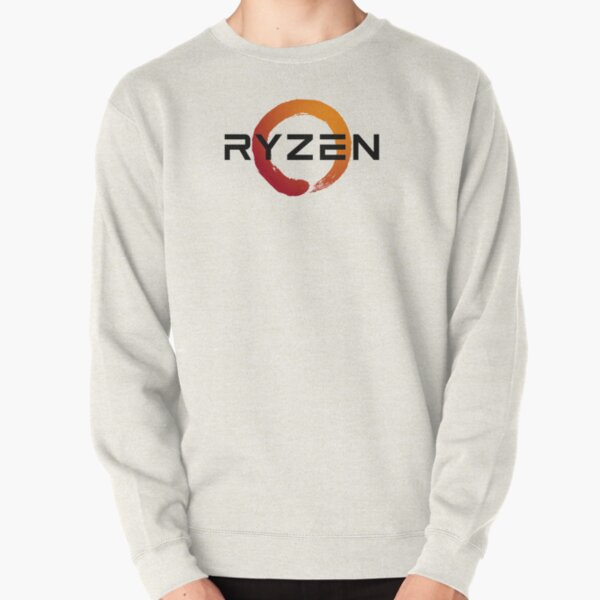 black amd ryzen logo Pullover Sweatshirt