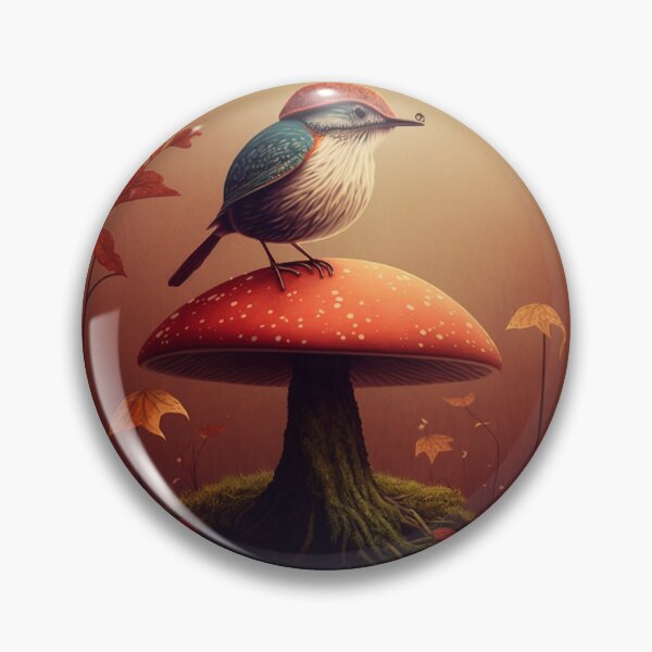 Item preview, Bird and Mushroom from The Fantastic Flora and Fauna Adventure designed and sold by FulFortunes.