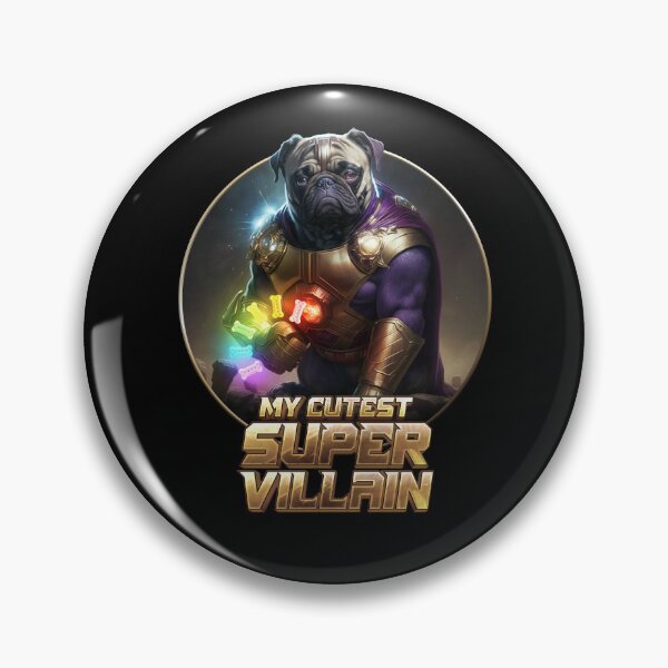 Item preview, Cute Pug as Super Villain/Villain designed and sold by BrainlabStudios.