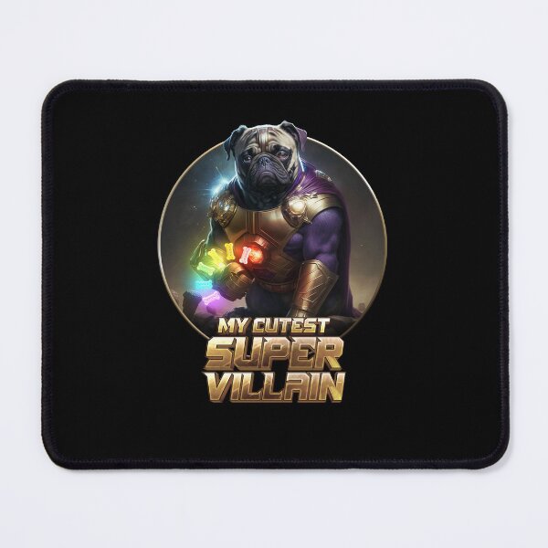 Item preview, Cute Pug as Super Villain/Villain designed and sold by BrainlabStudios.