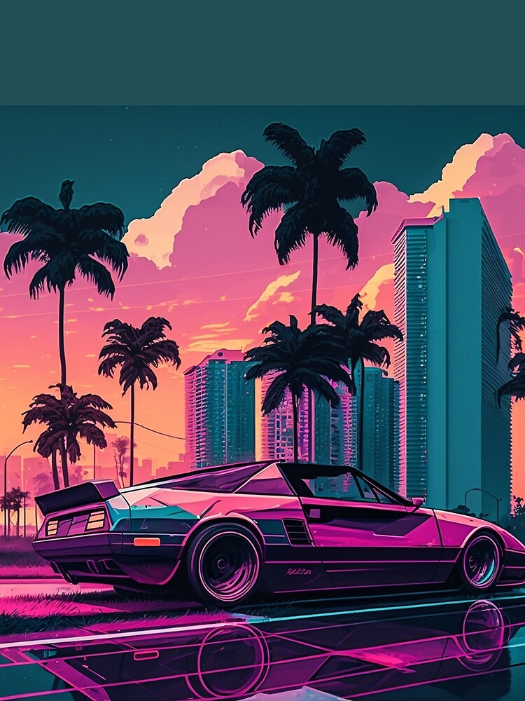 Fast car in miami Graphic T-Shirt for Sale by carpenterblaise