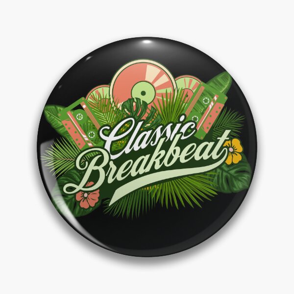 Item preview, BREAKBEAT  - Classic Retro Tropical Steez designed and sold by Discothreadz.