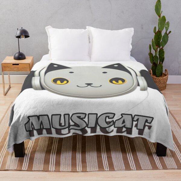 Item preview, Cat - Musicat Musical Cat Wearing Headphones Kitten Music Kawaii V33 designed and sold by DreamingAwake1.