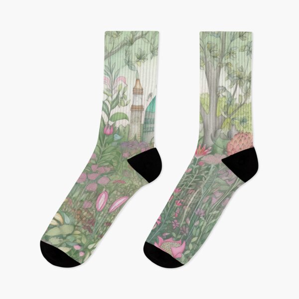 Aperçu de l'œuvre Whimsical Garden Illustration créée et vendue par SoloSeal.