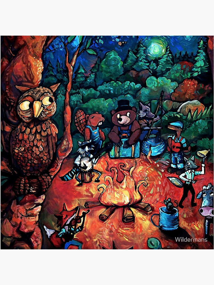 Thumbnail 4 of 4, Pillow, "Deep Woods Jam" by Chad Elliott designed and sold by Wildermans.