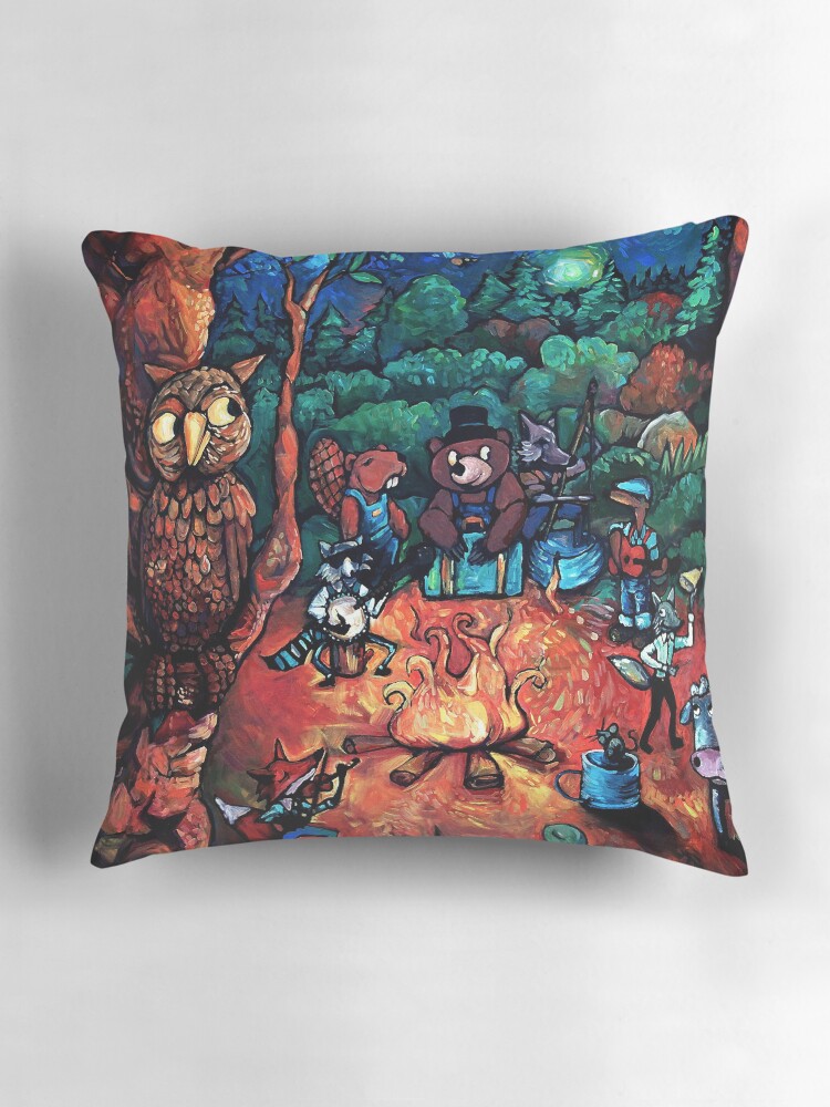 Thumbnail 3 of 4, Pillow, "Deep Woods Jam" by Chad Elliott designed and sold by Wildermans.