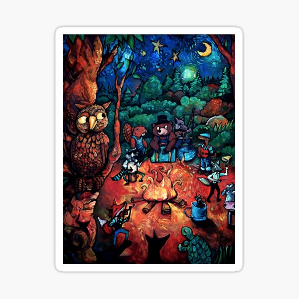 "Deep Woods Jam" by Chad Elliott Sticker