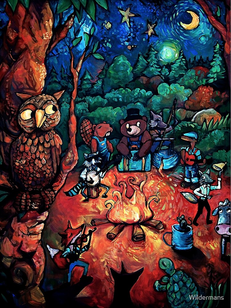 Thumbnail 3 of 3, Canvas Print, "Deep Woods Jam" by Chad Elliott designed and sold by Wildermans.