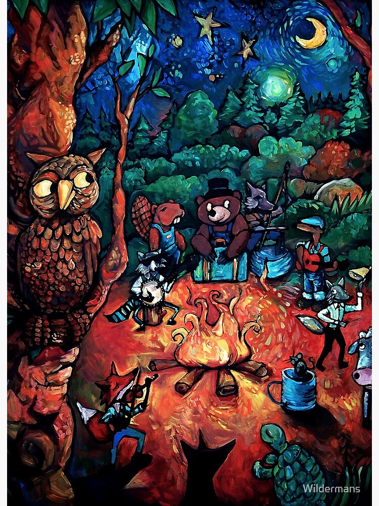 Thumbnail 2 of 2, Art Board Print, "Deep Woods Jam" by Chad Elliott designed and sold by Wildermans.
