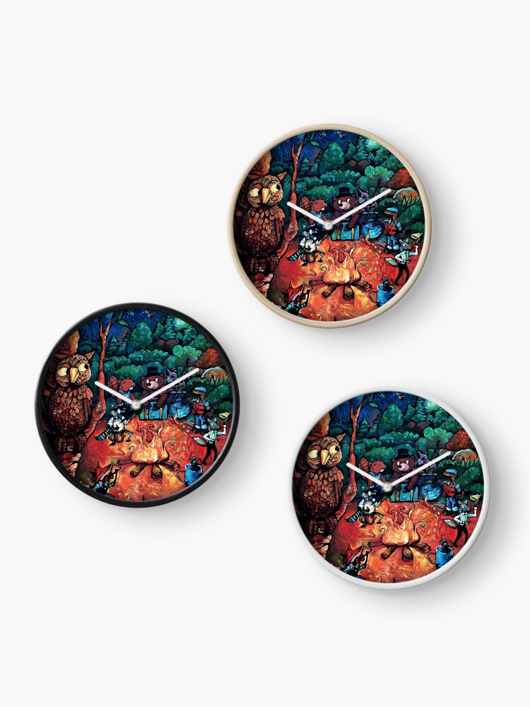Thumbnail 3 of 4, Clock, "Deep Woods Jam" by Chad Elliott designed and sold by Wildermans.