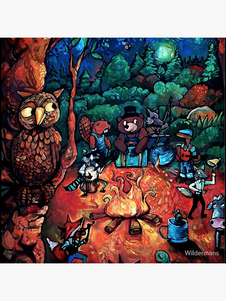 Thumbnail 4 of 4, Clock, "Deep Woods Jam" by Chad Elliott designed and sold by Wildermans.